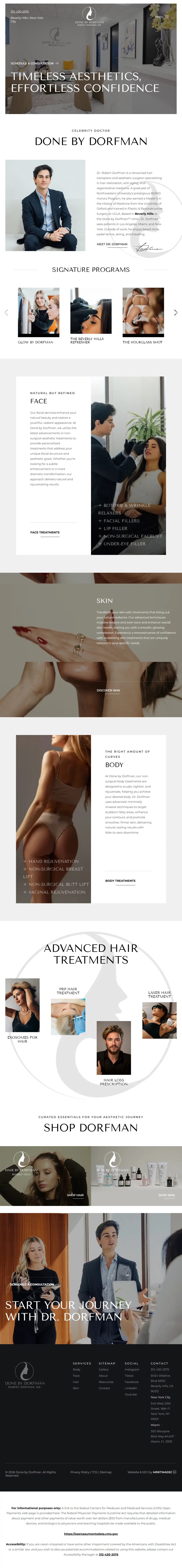 Done By Dorfman website screenshot
