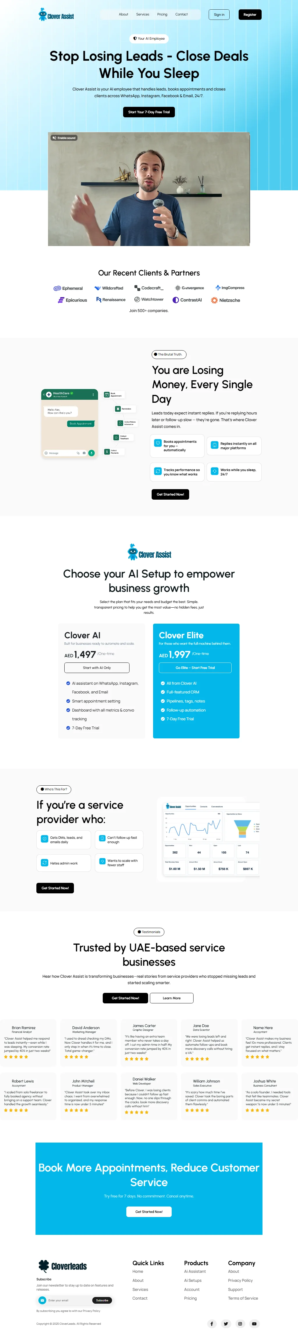 Clover Assist website screenshot