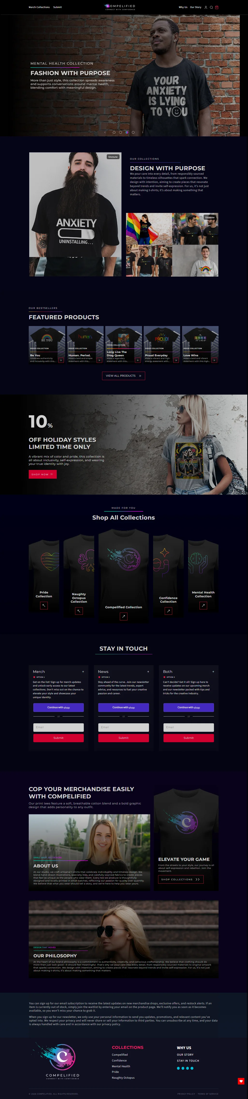 Compelified website screenshot